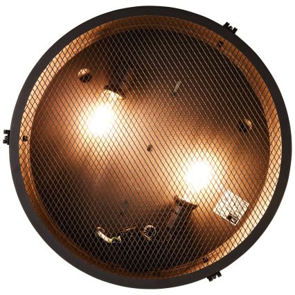 Brilliant - Plafonsko svetlo ZOIS, 2x E27 (max. 28 W), 230 V, prečnika 42 cm, crna