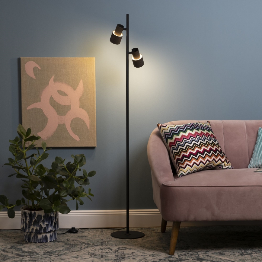 Brilliant - Podna lampa CADIZ 2xGU10/10W/230V u bronzanoj boji