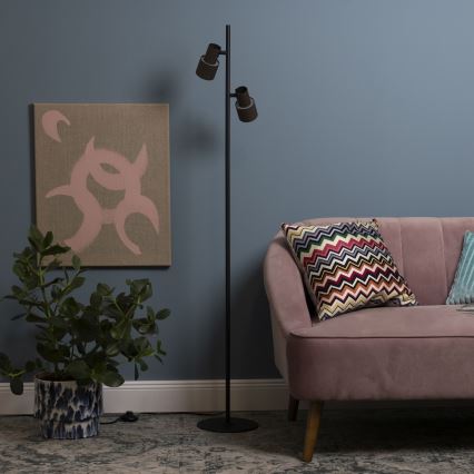 Brilliant - Podna lampa CADIZ 2xGU10/10W/230V u bronzanoj boji