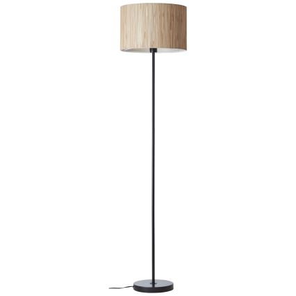 Brilliant - Podna lampa WIMEA 1xE27/52W/230V crna/bež