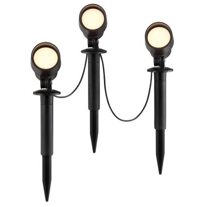Brilliant - SET 3x LED spoljašnja lampa KAMARA LED/8,5W/230V IP44 crna
