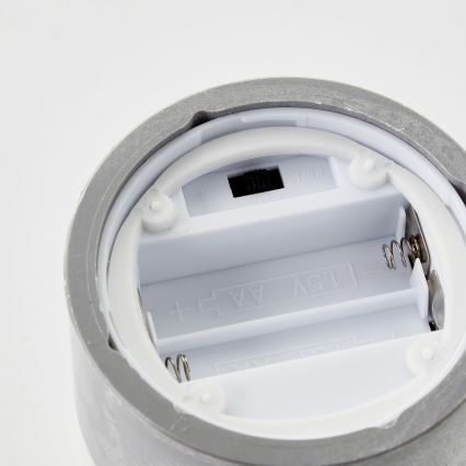 Brilliant - SET 3x LED sveća BOUGIE LED/2xAA IP44 siva/bela