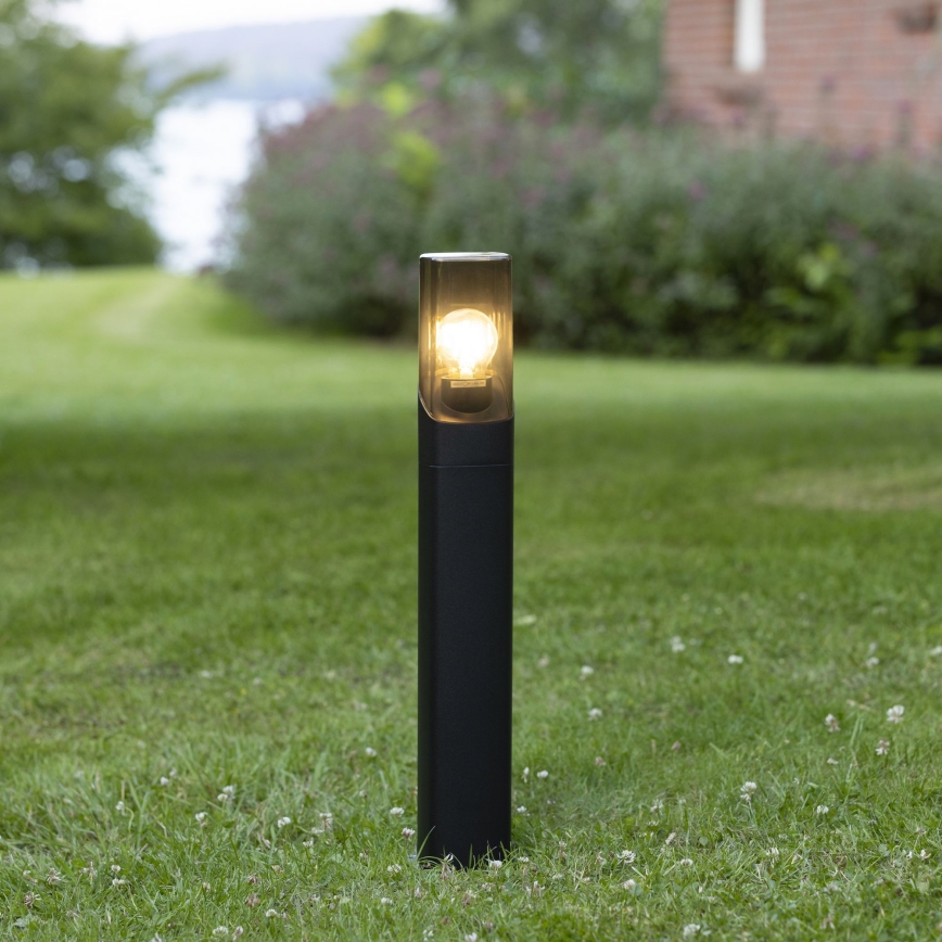 Brilliant - Spoljašnja lampa MINOU 1xE27/10W/230V 60 cm IP44 crna/dimna