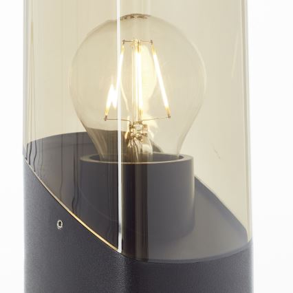 Brilliant - Spoljašnja lampa MINOU 1xE27/10W/230V 60 cm IP44 crna/dimna