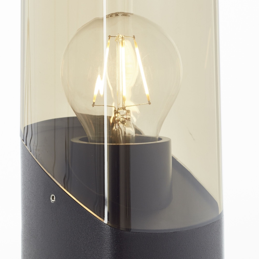 Brilliant - Spoljašnja lampa MINOU 1xE27/10W/230V 60 cm IP44 crna/dimna