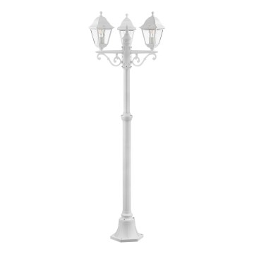 Brilliant - Spoljašnja lampa NISSIE 3xE27/60W/230V 187,5 cm IP44 bela