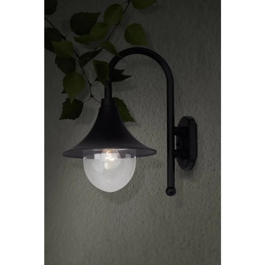 Brilliant - Spoljašnja zidna lampa BERNA 1xE27/60W/230V IP44 crna