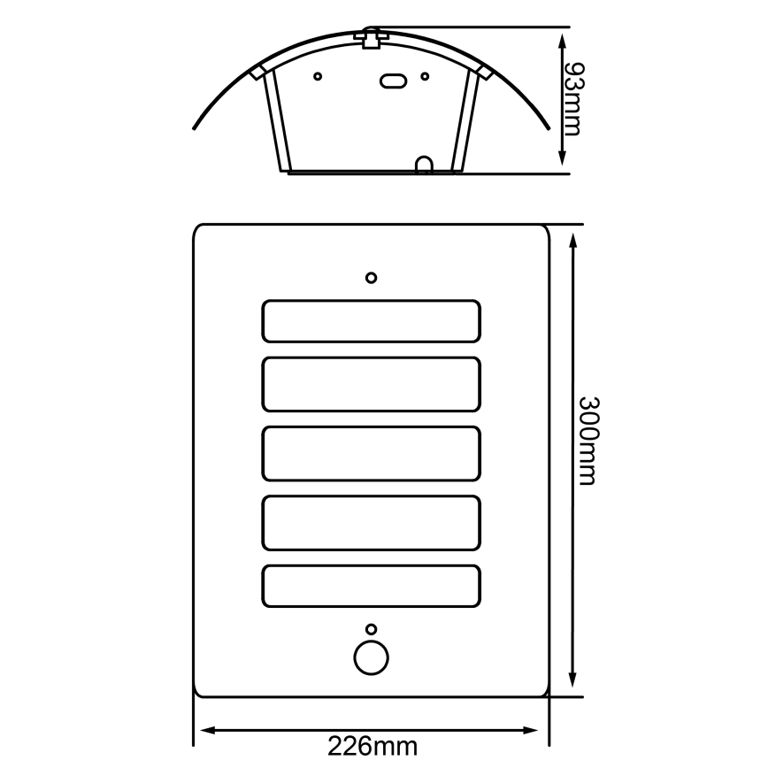 Brilliant - Spoljno zidno svetlo sa senzorom pokreta i sumraka TODD 1xE27/60W/230V IP44 antracit