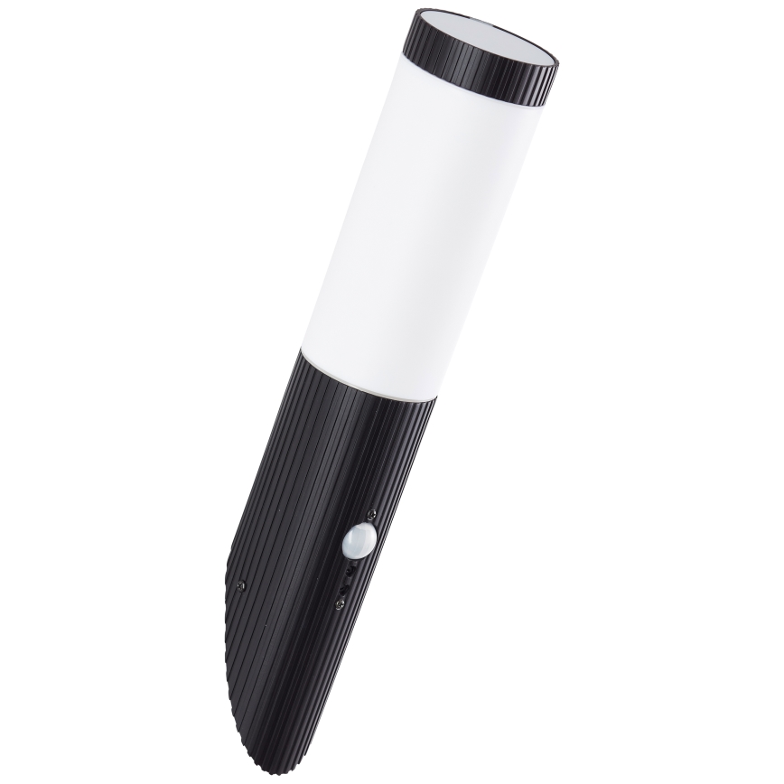 Brilliant - Spoljna zidna lampa sa senzorom KALEO 1xE27/10W/230V IP44 crna