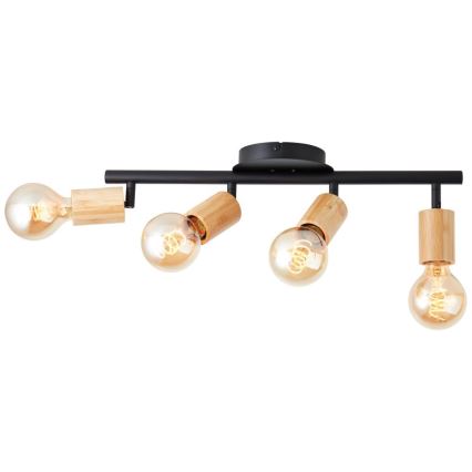 Brilliant - spot lampa TIFFANY 4xE27/28W/230V bambus