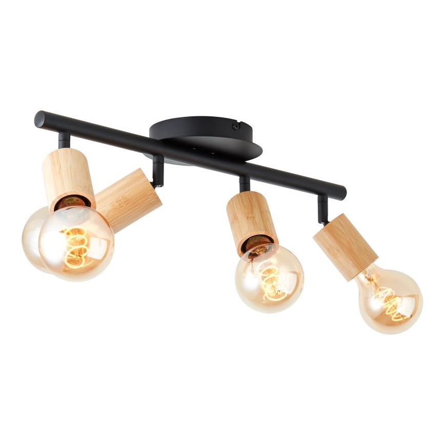 Brilliant - spot lampa TIFFANY 4xE27/28W/230V bambus