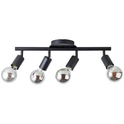 Brilliant - Spot svetiljka 4xE27/28W/230V crna