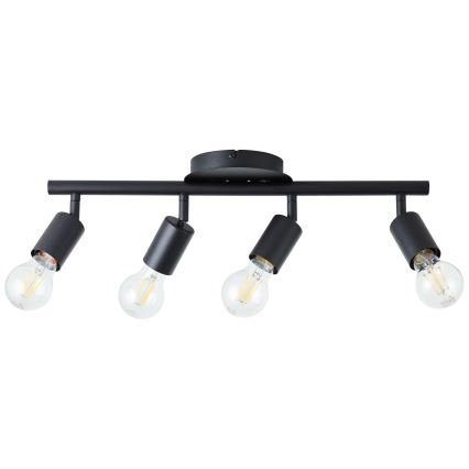 Brilliant - Spot svetiljka 4xE27/28W/230V crna