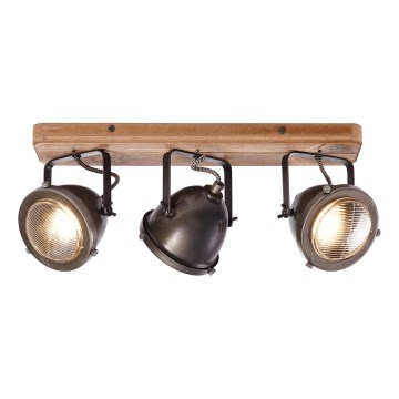 Brilliant - Spot svetiljka CARMEN WOOD 3xGU10/5W/230V eukaliptus