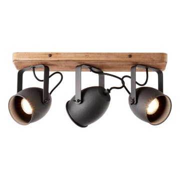 Brilliant - Spot svetlo CROWTON 3xGU10/6W/230V borovina