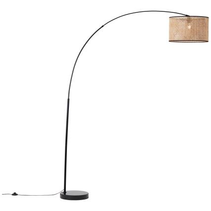 Brilliant - Stojeća lampa WILEY 1xE27/60W/230V crna/bež
