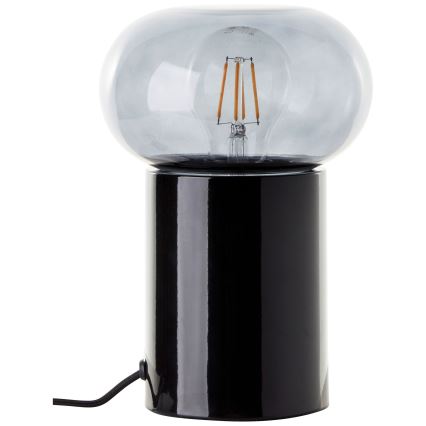 Brilliant - Stona lampa KNUT 1xE27/25W/230V crna/prozirna