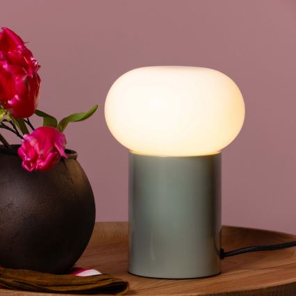 Brilliant - Stona lampa KNUT 1xE27/25W/230V zelena/bela