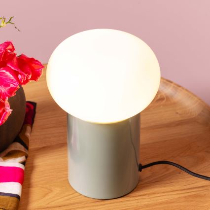 Brilliant - Stona lampa KNUT 1xE27/25W/230V zelena/bela