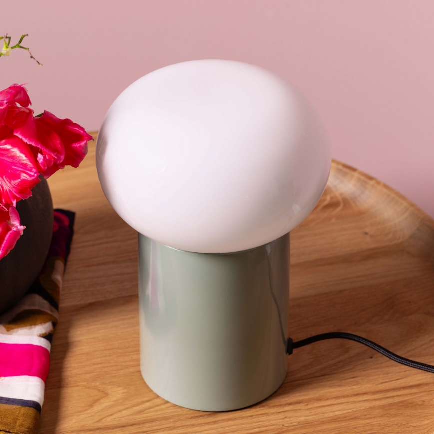 Brilliant - Stona lampa KNUT 1xE27/25W/230V zelena/bela