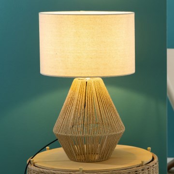 Brilliant - Stona lampa LARAINE 1xE27/42W/230V bež