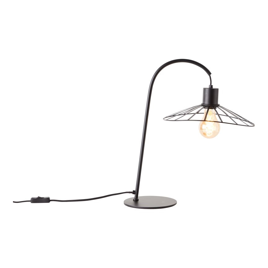 Brilliant - Stona lampa LEIKA 1xE27/52W/230V crna