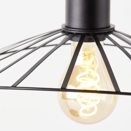 Brilliant - Stona lampa LEIKA 1xE27/52W/230V crna