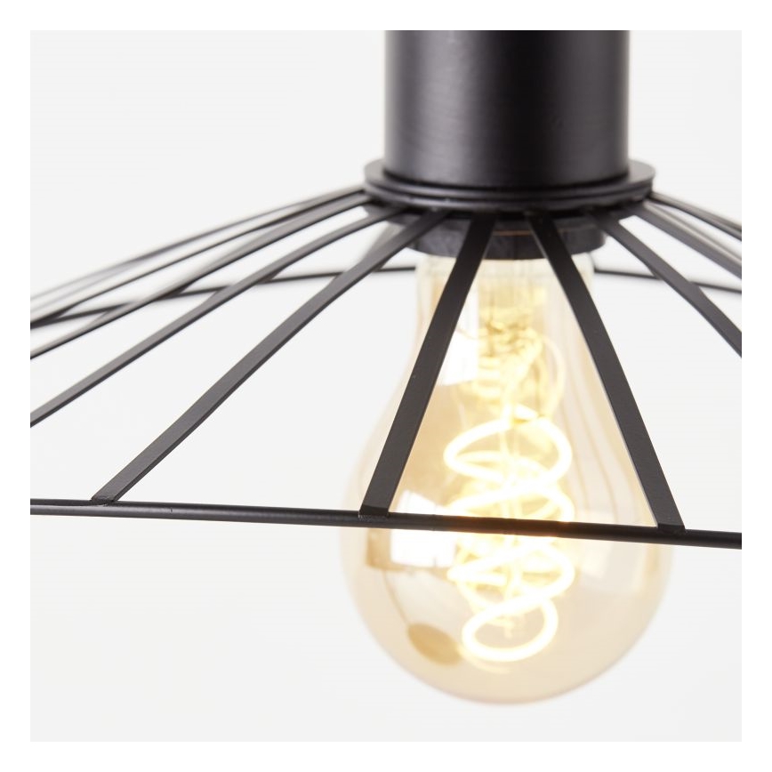 Brilliant - Stona lampa LEIKA 1xE27/52W/230V crna