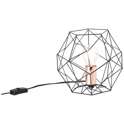 Brilliant - Stona lampa SYNERGY 1xE27/60W/230V crna/bakarna