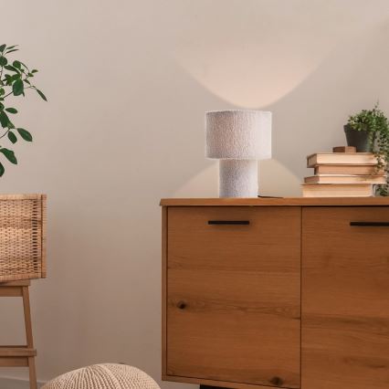 Brilliant - Stona lampa TEDDY 1xE27/20W/230V siva