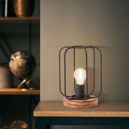 Brilliant - Stona lampa TOSH 1xE27/40W/230V topola