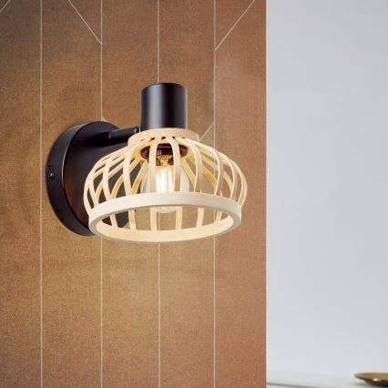 Brilliant - Zidna lampa NORAH 1xE14/28W/230V bambus