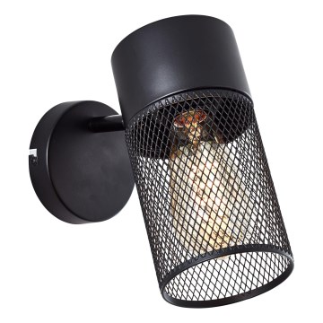 Brilliant - Zidna reflektorska svetiljka KAMOLO 1xE27/40W/230V crna