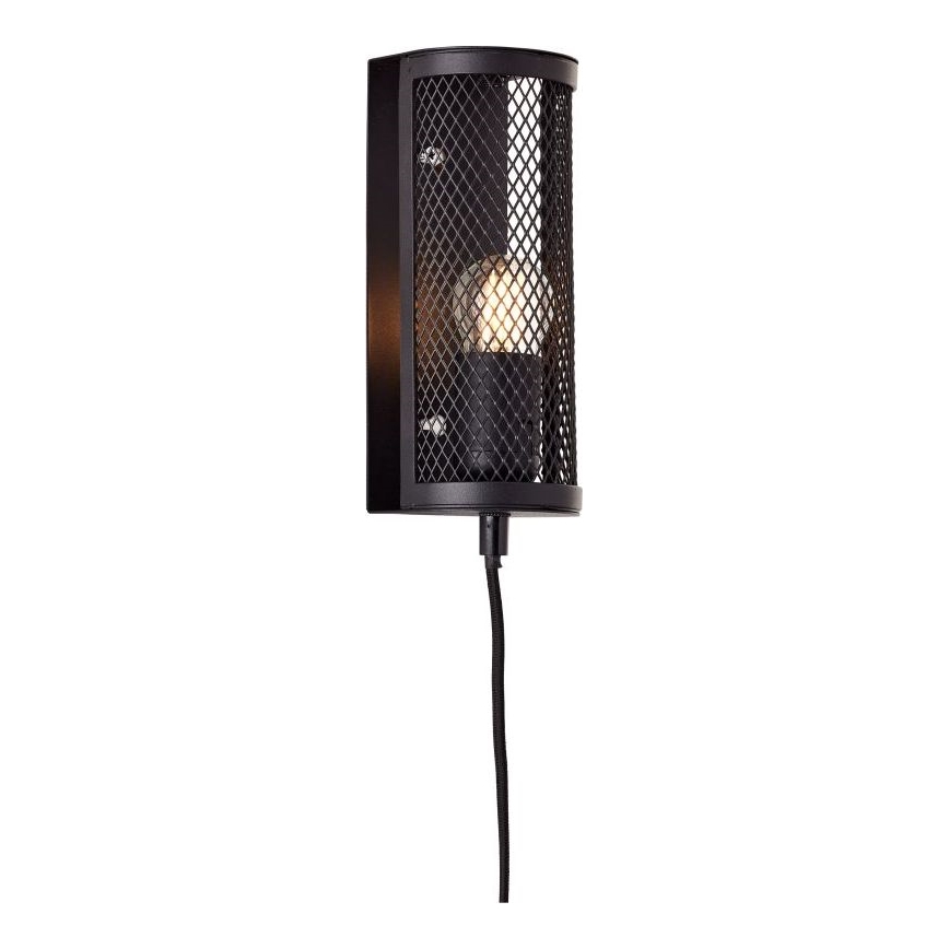 Brilliant - Zidna svetiljka MAZE 1xE27/40W/230V crna