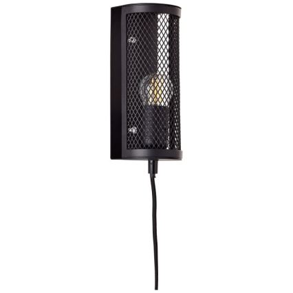 Brilliant - Zidna svetiljka MAZE 1xE27/40W/230V crna