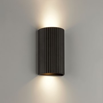 Brilliant - Zidna svetiljka UNDULA 2xGU10/10W/230V crna