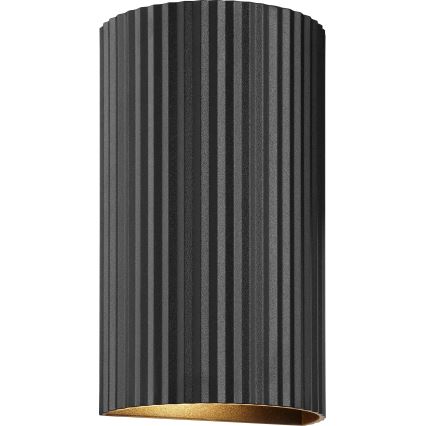 Brilliant - Zidna svetiljka UNDULA 2xGU10/10W/230V crna