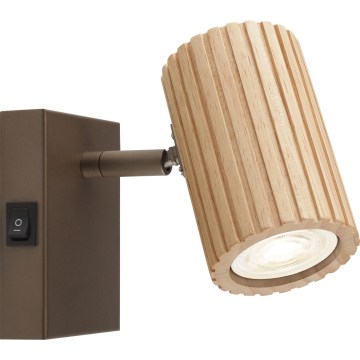 Brilliant - Zidni spot LAKEWOOD 1xGU10/10W/230V braon