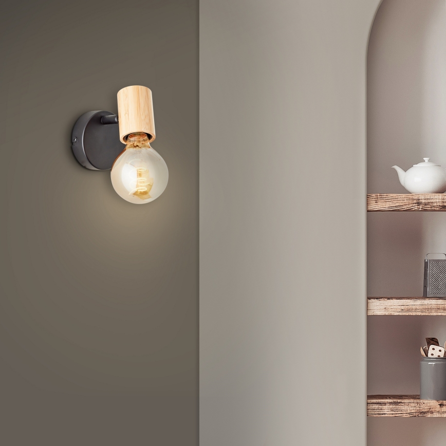 Brilliant - Zidno spot svetlo KERRY 1xE27/40W/230V bambus