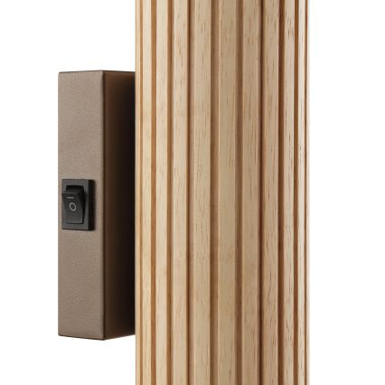 Brilliant - Zidno svetlo LAKEWOOD 2xGU10/10W/230V braon