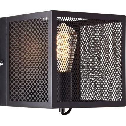 Brilliant - Zidno svetlo MAZE 1xE27/40W/230V crna