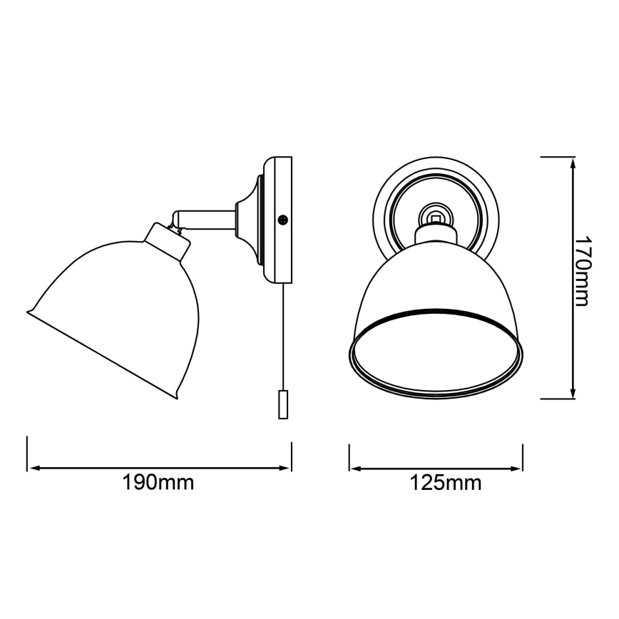 Brilliant - Zidno usmereno svetlo TELIO 1xE14/28W/230V roze