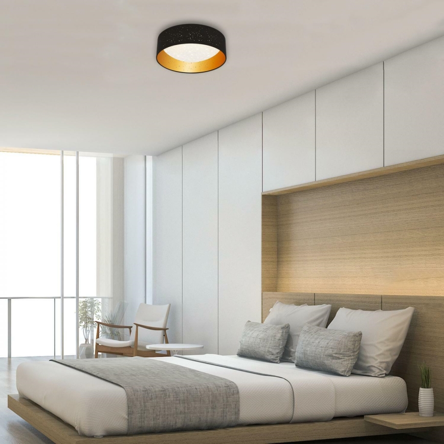 Brilo 3482-015 - LED plafonsko svetlo MAILA STARRY LED/12W/230V crna/zlatna