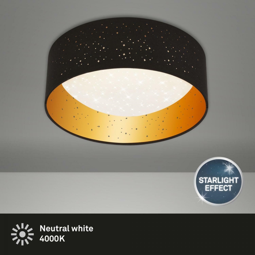 Brilo 3482-015 - LED plafonsko svetlo MAILA STARRY LED/12W/230V crna/zlatna