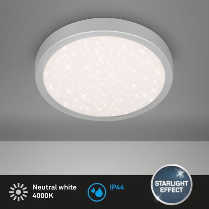 Brilo 3649-014 - LED stropno svetlo za kupatilo RUNA LED/18,5W/230V IP44 srebrno