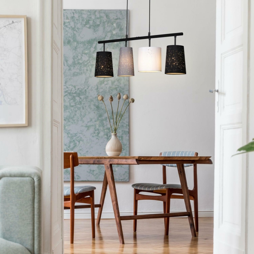 Brilo 4027-045 - Viseći luster na sajli SHADES 4xE27/40W/230V