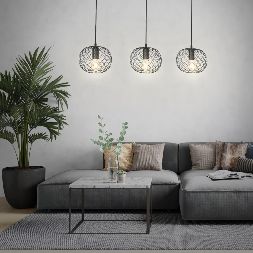 Brilo 4037-035 - Luster na sajli WINKI 3xE27/40W/230V