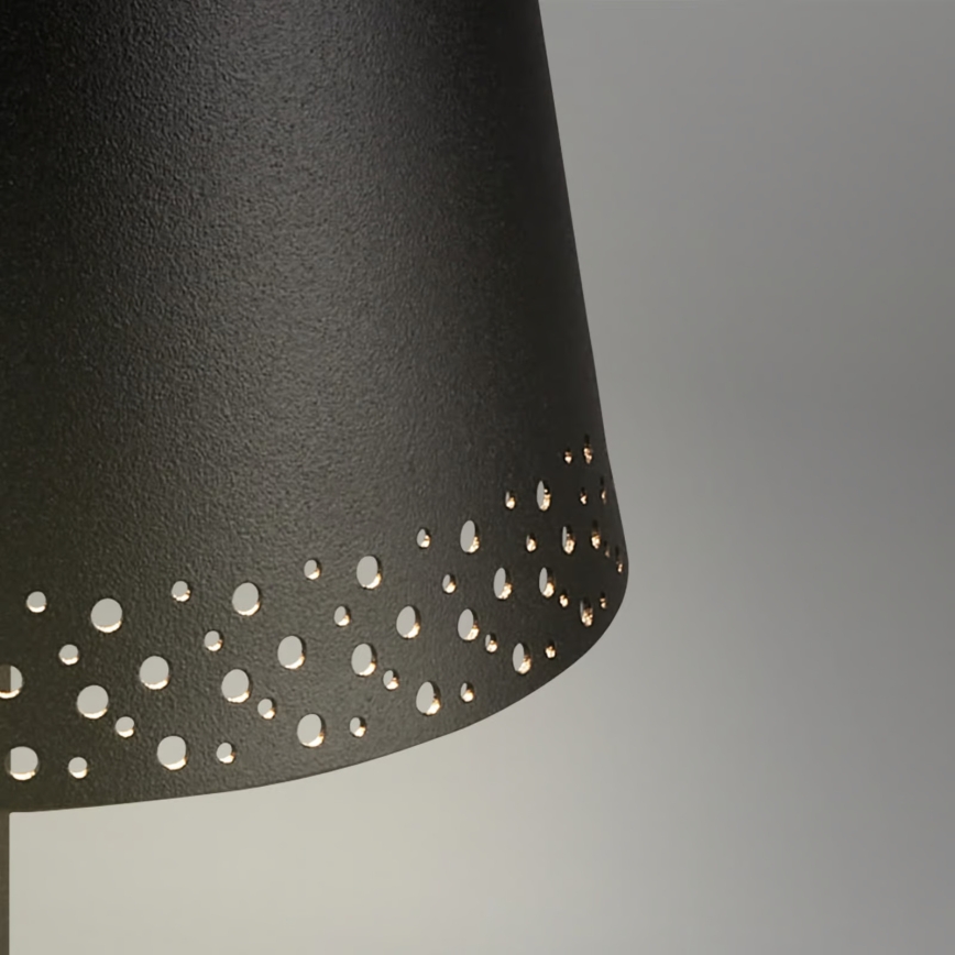 Brilo - LED prigušiva punjiva dodirna spoljašnja stona lampa KIKI LED/2,6W/5V IP44 2600 mAh crna