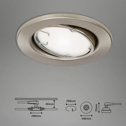 Brilo - Komplet 3x LED RGBW prigušiva kupatilska svetla 1xGU10/4,9W/230V 2700-6500K Wi-Fi Tuya IP23 + daljinski upravljač