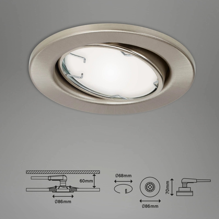 Brilo - Komplet 3x LED RGBW prigušiva kupatilska svetla 1xGU10/4,9W/230V 2700-6500K Wi-Fi Tuya IP23 + daljinski upravljač